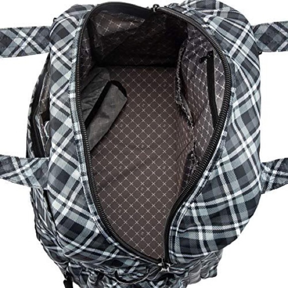 Lug Boxer 2 Convertible Overnight Bag-Plaid Grey-NWOT - Picture 10 of 13